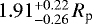 $1.91^{&#x002B;0.22}_{-0.26}\,R_{\textrm{p}}$