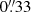 $ 0{{\overset{\prime\prime}{.}}}33 $