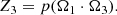 $$ \begin{aligned} Z_3 = p(\mathbf \Omega _{1} \cdot \mathbf \Omega _{3}). \end{aligned} $$