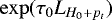 $\exp(\tau_0 L_{H_0&#x002B;p_t})$