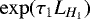$\exp(\tau_1 L_{H_1})$