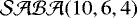 $\mathcal{SABA}(10,6,4)$