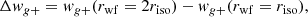$$ \begin{aligned} \Delta w_{g+} = w_{g+}(r_{\rm wf}=2r_{\rm iso}) - w_{g+}(r_{\rm wf}=r_{\rm iso}), \end{aligned} $$