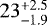 $23_{-1.9}^{&#x002B;2.5}$