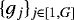 $\{g_j\}_{j \in [1,G]}$