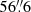 $ 56{{\overset{\prime\prime}{.}}}6 $