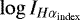 $\log I_{H\alpha _{\textrm{index}}}$