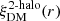 $ \xi_\mathrm{DM}^\text{2-halo}(r) $