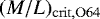 $(M/L)_{\mathrm{crit,O64}}$