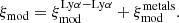 $$ \begin{aligned} \xi _{\rm mod} = \xi _{\rm mod}^\mathrm{Ly\alpha -Ly\alpha } + \xi _{\rm mod}^\mathrm{metals}. \end{aligned} $$