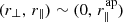 $ (r_{\perp},\,r_{\parallel}) \sim (0,\,r_{\parallel}^{\mathrm{ap}}) $