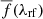 $ \overline{f}(\lambda_{\mathrm{rf}}) $
