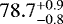 $78.7^{&#x002B;0.9}_{-0.8}$