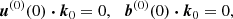 $$ \begin{aligned} \boldsymbol{u}^{(0)} (0) \boldsymbol{\cdot } \boldsymbol{k}_0 = 0, \ \, \ \boldsymbol{b}^{(0)} (0) \boldsymbol{\cdot } \boldsymbol{k}_0 = 0, \end{aligned} $$