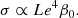 $$ \begin{aligned} \sigma \propto Le^4 \beta _0. \end{aligned} $$