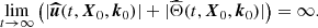 $$ \begin{aligned} \lim \limits _{t\rightarrow \infty } \left( |\boldsymbol{\widehat{u}} (t, \boldsymbol{X}_0, \boldsymbol{k}_0)| + |\widehat{\Theta } (t, \boldsymbol{X}_0, \boldsymbol{k}_0)| \right) = \infty . \end{aligned} $$