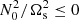 $ N_0^2/\Omega_\mathrm{s}^2 \leq 0 $