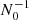 $ N_0^{-1} $