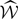 $ \widehat{\mathcal{W}} $