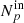$ N_p^{\rm in} $