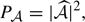 $ P_{\mathcal{A}}=|\widehat{\mathcal{A}}|^2, $