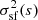 $ \sigma^2_\mathrm{sf}(s) $