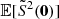 $ \mathbb{E}[\tilde{S}^2({\boldsymbol{0}})] $