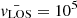 $ \bar{\mathit{v}_{\mathrm{LOS}}}=10^{5} $