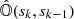 $ \hat{\mathbb{{O}}}(s_{k},s_{k-1}) $