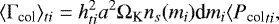\begin{equation*} \langle{\Gamma_{\text{col}}}\rangle_{ti} = h^2_{ti}a^2\Omega_{\textrm{K}} n_s(m_i)\textrm{d}m_i \langle{P_{\text{col}}}_{ti},\end{equation*}