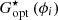 $ G_{{\rm opt}}^\star\,(\phi_i) $