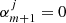 $ \alpha^{j}_{{m}+1}=0 $