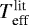 $T_{\textrm{eff}}^{\textrm{lit}}$