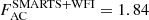 $ F^{\mathrm{SMARTS+WFI}}_{\mathrm{AC}}=1.84 $