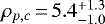 $\rho_{p,c}\,{=}\,5.4^{&#x002B;1.3}_{-1.0}$
