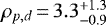 $\rho_{p,d}\,{=}\,3.3^{&#x002B;1.3}_{-0.9}$