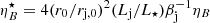 $ \eta_{B}^\star = 4 (r_0/r_{\mathrm{j,0}})^2 (L_{\mathrm{j}}/L_\star) \beta_{\mathrm{j}}^{-1} \eta_B $