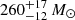 $ 260^{+17}_{-12}\,M_{\odot} $