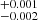 $ ^{+0.001}_{-0.002} $