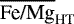 $\overline{\textrm{Fe/Mg}}_{\textrm{HT}}$