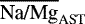 $\overline{\textrm{Na/Mg}}_{\textrm{AST}}$