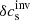 $ \delta c_{\mathrm{s}}^{\mathrm{inv}} $
