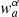 $ w^{\alpha}_{a} $