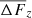 $ \overline{\Delta F}_{z} $