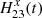 $ H^{x}_{23}(t) $