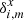 $ \delta^{x}_{i,m} $