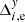 $ \Delta^{\mathit{y}}_{i,\mathrm{e}} $