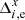 $ \Delta^{x}_{i,\mathrm{e}} $
