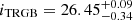 $ i_{\mathrm{TRGB}}=26.45^{+0.09}_{-0.34} $