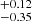 $ ^{+0.12}_{-0.35} $
